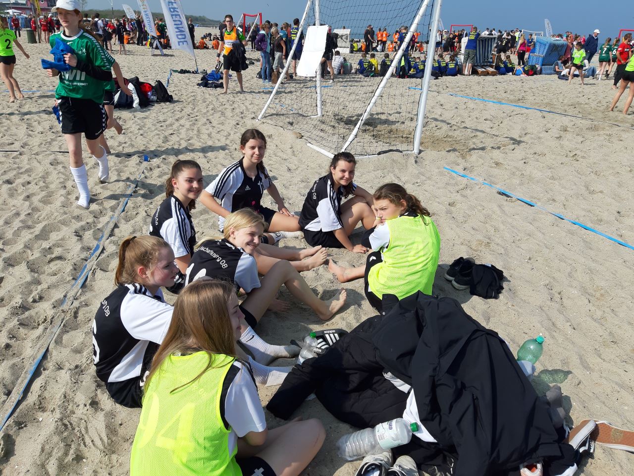 TV Schweinheim / HSG Aschaffenburg weibliche B-Jugend beim Beachhandball Cup in Damp 2019